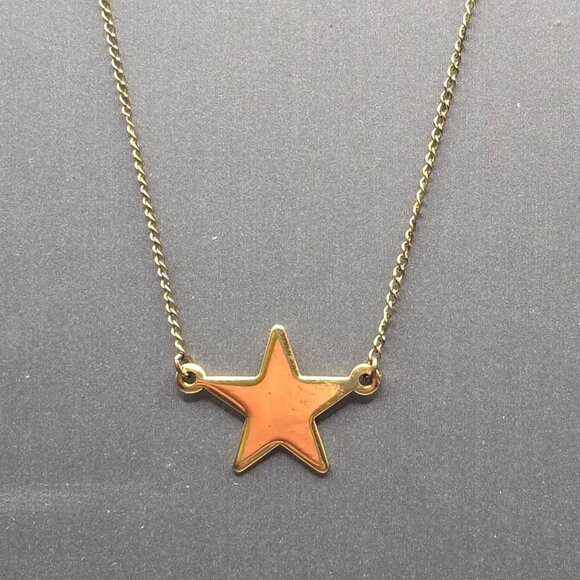 VTG Carla 14K Gold Filled Star Pendant Necklace 15" Minimalist Delicate - Picture 3 of 16